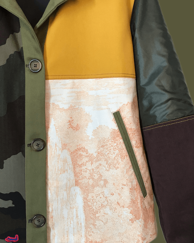 Veste patchwork camouflage