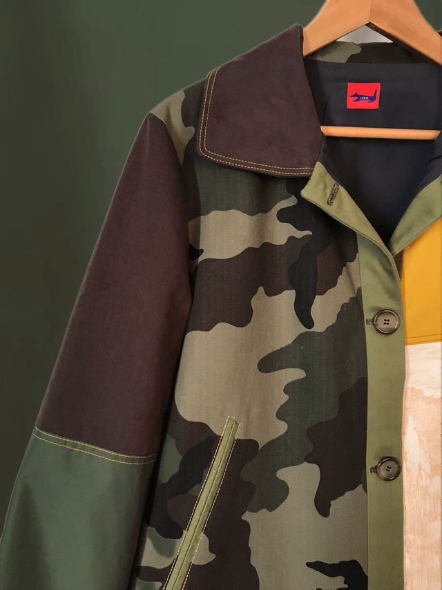 Veste patchwork camouflage